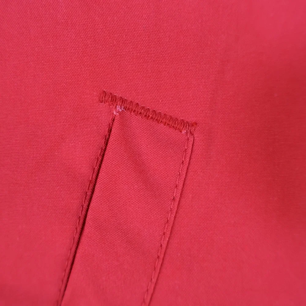 Vintage Case IH Harrington Jacket L Workwear Agriculture Farm Red Poly Cotton‎